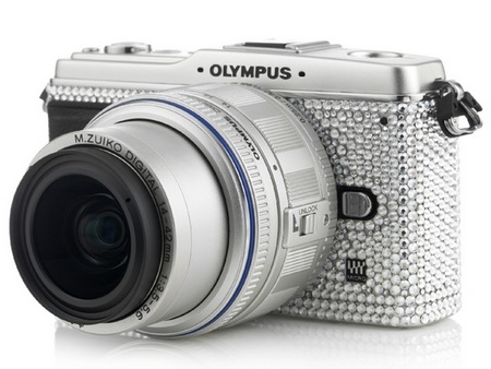 Olympus-Pen-E-P1-Studded-with-Swarovski-Crystals-right